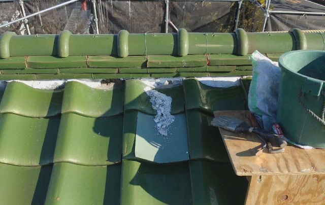 漆喰詰め替え工事