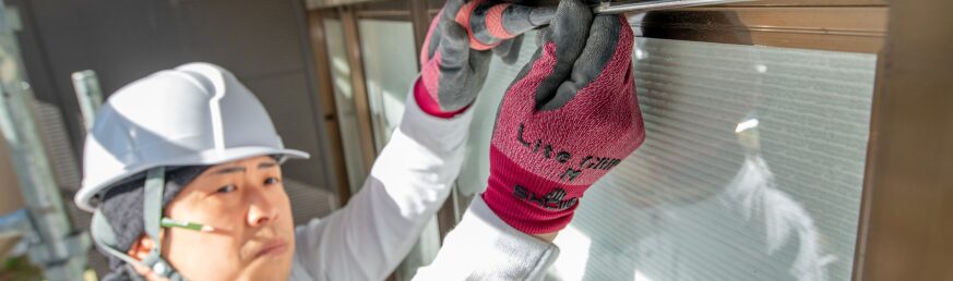 補修の作業写真