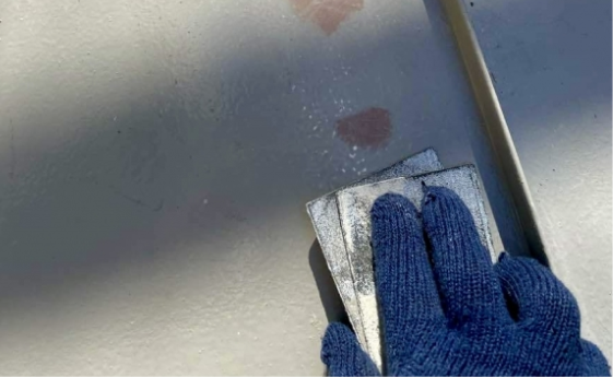 ケレン作業の様子