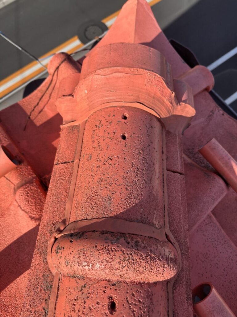 桶川市・O様|棟板金・貫板交換(スレート屋根)_貫板全体