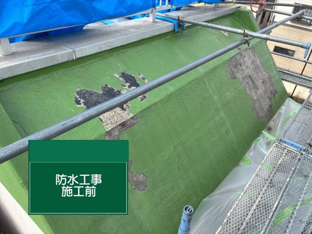 桶川市・O様|棟板金・貫板交換(スレート屋根)_施工前アップ