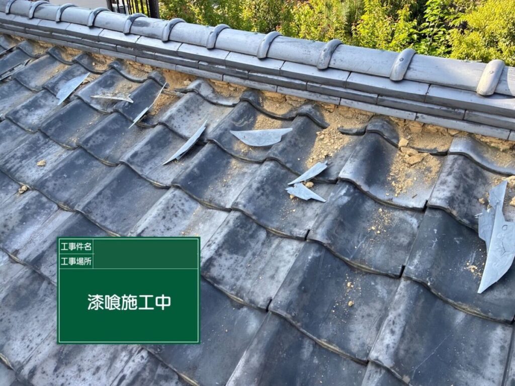 本庄市・K様|屋根塗装(スレート屋根)_下塗り
